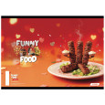 Brezčrtni zvezek A4 Target FUNNY FOOD
