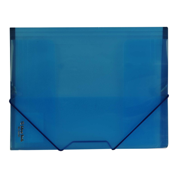 MAPA Z ELASTIKO A4 TRANSPARENT MODRA