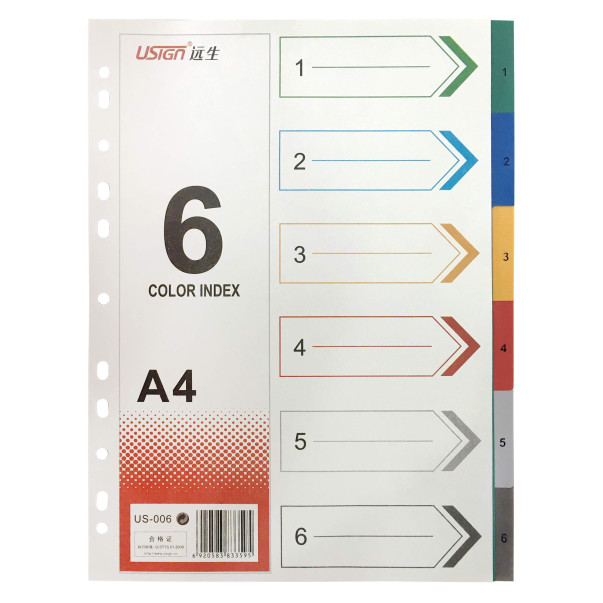 PREGRADNI KARTON A4 barvni 6/1