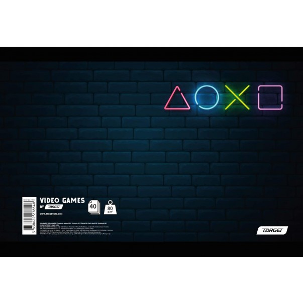 Beležka A6 Target VIDEO GAMES