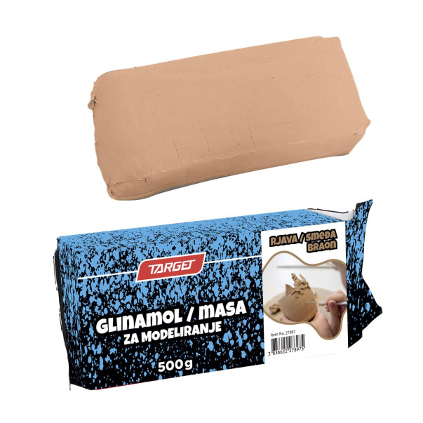 MODELIRNA MASA TARGET RJAVA 500g
