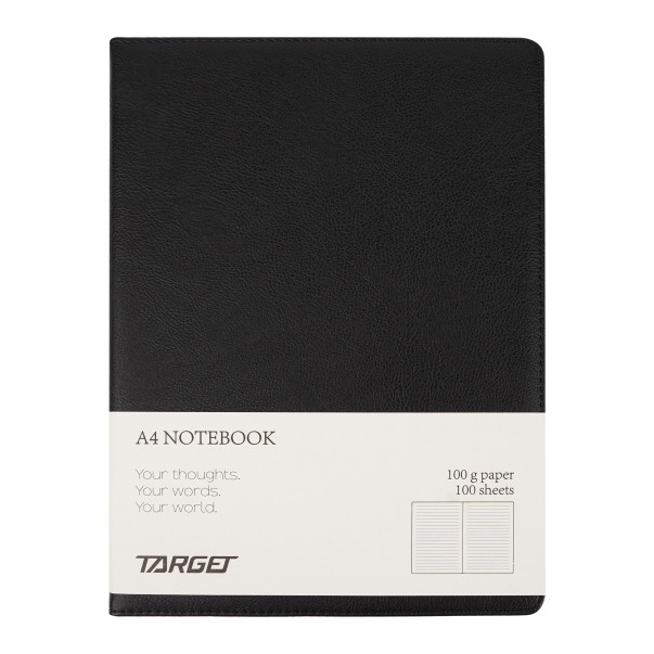 Planer/blok A4 BLACK