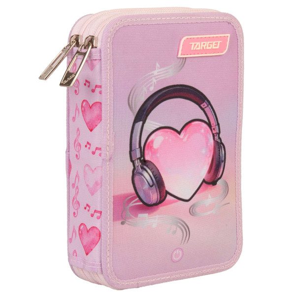 Polna peresnica LED DUBBLE MUSIC HEART