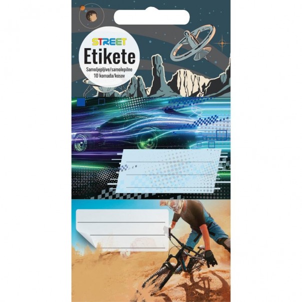 Etikete za zvezke TEENS BOYS/07 10/1