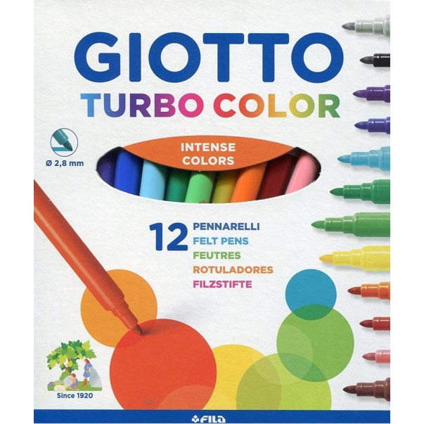 Flomastri GIOTTO 1/12 TURBO COLOR