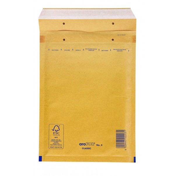 Oblazinjena vrečka 18X26 - RJAVA