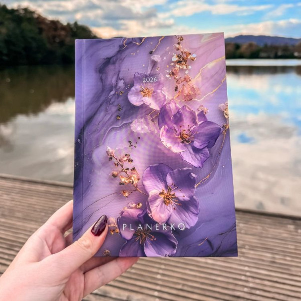Letni planer Blossom Glow 2026 Planerko (tedenski pregled)