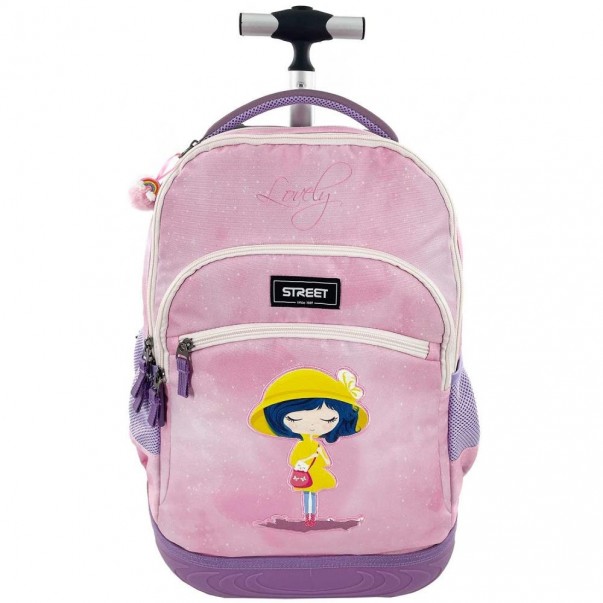 TORBA ŠOLSKA NA KOLESIH TROLLEY RAIN GIRL