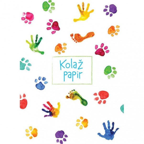 Obojestranski barvni kolaž papir A4, 20/1