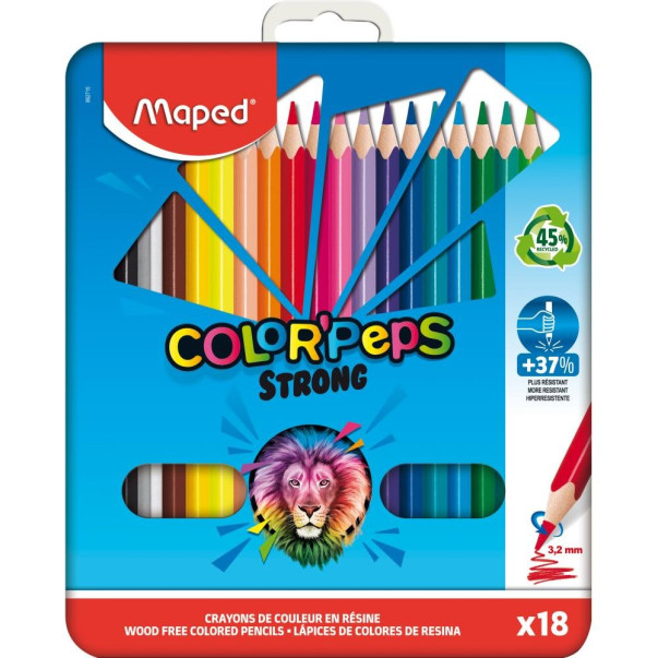 Barvice MAPED STRONG 18/1 KOVINA