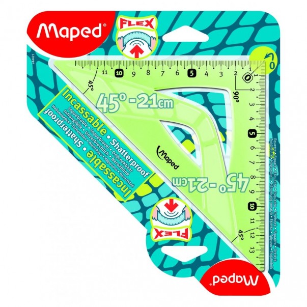 Trikotnik Maped Flex 45°-21cm