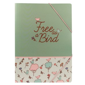 Mapa z elastiko BIRDS