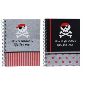 Zvezek črtni s spiralo A4 PIRATES