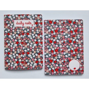 Zvezek A5 BLOOM s črtami in levim robom