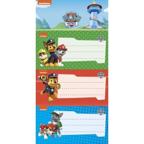 Etikete za zvezek PAW PATROL 6/1