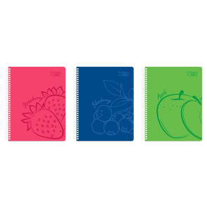 SPIRALNI ZVEZEK A4 ČRTE TARGET PVC PARFUME