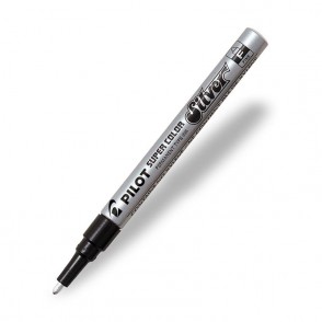 Permanentni marker SUPER COLOR, tanek, SREBRN