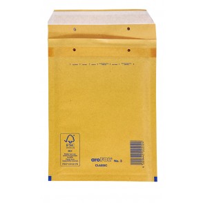 Oblazinjena vrečka 15X21 - RJAVA