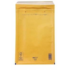 Oblazinjena vrečka 24X33 - Rjava