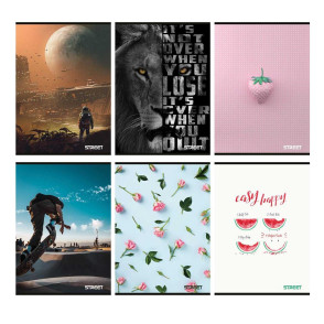 ZVEZEK A4 MP ČRTAN STREET MAXI 50L Z ROBOM