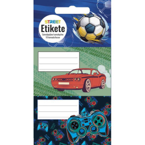 Etikete za zvezek BOYS