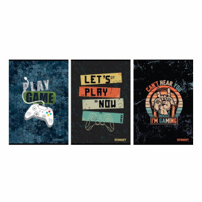 Zvezek Street Gaming A4 črte z robom