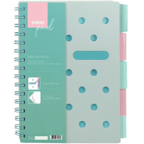 ZVEZEK A4 ČRTNI ŠPIRALA S.PAD GREEN