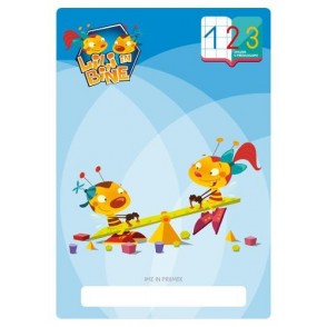 Zvezek Lili in Bine A4 veliki KARO 123 s številkami